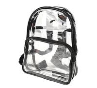 Drfeify Mini Sac à Dos Transparent, Petit Sac à Dos Robuste en PVC Imperméable avec Sangles Respirantes pour Salle de Sport, Voyage, Concert