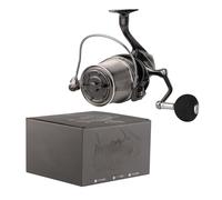 Drfeify Moulinet de Pêche, Moulinet Léger pour Eau Salée avec Bobine en Aluminium usiné avec Précision et Guide de Ligne en Forme de Larme, pour la Pêche au Gros et Le Surf Casting (TT9000MD)