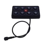 Drfeify Panneau de Commutation à 8 Gangs, Boîte de Relais de Commande Tactile 12V 24V 60A, Rétroéclairage RVB à intensité Variable Automatique, 4 Modes, Panneau IP68 pour Camion, ATV, UTV, Bateau,