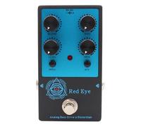 Drfeify Pédale de distorsion des basses, design à double circuit avec contrôle de mélange, commutateurs Bite et Growl, châssis compact en aluminium, avec alimentation 9 V CC, pour effets de guitare