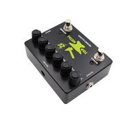 Drfeify Pédale d'effets de Guitare Boost Pedal Pédale d'effets de Guitare en Alliage 'aluminium en Métal 3 Bandes EQ Large Distorsion 9V DC pour les Joueurs de électrique Pratiquent