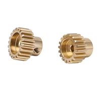 Drfeify Pignon de Moteur RC, Pignon en Alliage d'aluminium 32P 0,8 M pour Voiture 1/10 RC avec Axe Moteur de 3,175 Mm (18-20T)