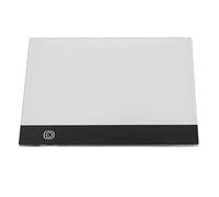 Drfeify Planche à Dessin A5 LED, Boîte de Traçage Lumineuse en Plastique pour Dessiner, Croquis, Bloc Lumineux Portable pour Enfants avec Alimentation 5V (6 niveaux de luminosité)