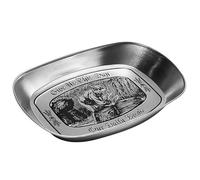 Drfeify Plateau en Filet Vintage en Forme de Bateau avec une Grande capacité pour les Collations et les Fruits, la Plaque Métallique Rétro de Style Européen pour un Usage Domestique (Style de récolte)