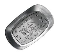 Drfeify Plateau en Filet Vintage en Forme de Bateau avec une Grande capacité pour les Collations et les Fruits, la Plaque Métallique Rétro de Style Européen pour un Usage Domestique (Style de maison)