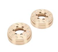 Drfeify Poids à Disque en Laiton RC pour Jantes de 1,9 Pouces et 2,2 Pouces, Contrepoids en Laiton Haute densité pour Une Conduite Stable, Blocs D'équilibrage de Roue à Motifs à 6 Trous pour Une