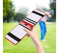 Drfeify Porte-Carte de Score de en Toile avec Crayon et 2 Cartes de Score 14,4 X 4,5 Pouces, Design Camouflage Pliable pour Golfeurs, Entraînement sur Parcours (Vert Camouflage)