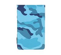 Drfeify Porte-Carte de Score de en Toile avec Crayon et 2 Cartes de Score 14,4 X 4,5 Pouces, Design Camouflage Pliable pour Golfeurs, Entraînement sur Parcours (Bleu Camouflage)