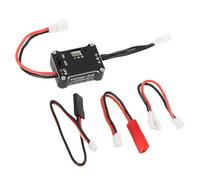 Drfeify Remplacement ESC pour Voiture RC SCX24 1/18 1/24 /28, Contrôleur de Vitesse électronique sans Balais 25 A avec Prévention des Courts-Circuits de Surchauffe, pour FMS V2 K5 K10