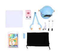 Drfeify Robot de Dessin Intelligent pour Les Enfants, Dessin Robot avec 100 Cartes d'apprentissage 12 Stylos Colorés Peinture éducative Jouet pour 5+