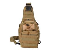 Drfeify Sac à Dos à la Fronde Thoracique des Hommes Premium, Sac à Dos Résistant à la Déchirure pour Le Vélo de Randonnée, avec Poche Avant Intime, 1 pour Le Voyage (Kaki)