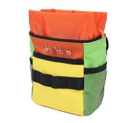 Drfeify Sac de Guidon de Vélo en Nylon Imperméable pour, Sac de Cyclisme Multifonctionnel Polyvalent pour Un Accès Facile, adapté à L'équitation en Plein Air, 6,1 X 5,5 X 3,1 Pouces