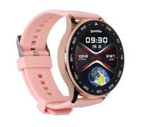 Drfeify Sound Smartwatch Claire avec écouteurs, Wirelesscall IP67 Water Proof Sports Fitness Watch et écouteurs pour Hommes Femmes (Pink)