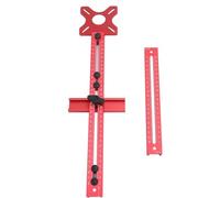 Drfeify Support de Rainure de Fraisage de Routeur, Gabarit en Alliage d'aluminium, Outil de de Cercle Précis pour le Travail du Bois, Idéal pour les Projets d'armoires et de Bricolage