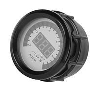 Drfeify Tachymètre Numérique Jauge Tacho en Plastique 52 Mm 2 Pouces 0 à 9999 Tr/min Affichage du Moteur Pas à Pas pour Remplacement de Tableau de Bord de Voiture de Véhicules à 12 V 4 6 8 Cylindres