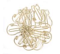 Drfeify Trombones en Forme de Chat, Pinces Métalliques Uniques pour l'organisation des Documents Scolaires et de Bureau en Ensemble de 12 Pièces