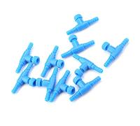 Drfeify Valve d'air d'aquarium, Régulateur de Débit en Plastique avec Poignée Rotative à 90 Degrés, Paquet de 10 pour Le Contrôle de Tuyau de 4mm dans Les Aquariums