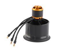 Drfeify Ventilateur canalisé EDF de 50 Mm avec Moteur sans Balais QF26115000KV 34SEnsemble EDF de 50 Mm Moteur 2611-5000KVMoteur sans Balais Ensemble de Ventilateur canalisé EDF, Moteur