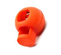 Drfeify Verrouillage de Cordon à Ressort Bouchon à Bascule en Plastique à Trou Unique 22 X 17 Mm Curseur à Ressort dentelé pour Sac à Dos Lacets de Sport Cordons de Serrage Aiguilles à Tricoter