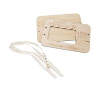 Drfeify Your First Million Wallet, Organisateur de Caisse Unique en Bois MDF avec Un Beau Grain de Bois, Idéal pour Les Anniversaires et Les Mariages (Type de gâteau)