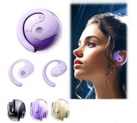 DRFGHK Awaze Labs X15 Pro Écouteurs Bluetooth étanches IPX5 avec réduction intelligente du bruit, cordon portable, violet
