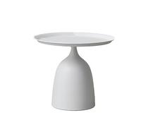 DRFGHK Bedside Table, Sofa Side Tables, Glossy End Tables for Small Space, Living Room Bedroom Furniture (Colour: Bianco, Size: