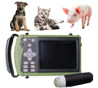DRFGHK Échographe Vétérinaire Portable avec Sonde 3,5 MHz,pour Porcs Et Ovins Echographie Appareil Grossesse Multifonction Lecture HD Couleur,pour Tests De