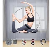 DRFGHK Kit de cerceaux aériens Lyra, équipement Complet d'anneaux aériens, Cerceau de Yoga en Acier Inoxydable, équipement aérien de Cirque pour Performances acrobatiques