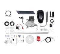 DRFGHK Kit de Conversion pour vélo 100 cm³, Moteur à Essence 2 Temps avec réservoir de 2 L/0,53 Gal, pour vélo de 26 à 28 Pouces, 36 Vitesses