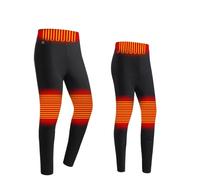 DRFGHK Leggings Chauffants électriques USB pour Femmes au Royaume-Uni, Pantalon Chauffant d'hiver, sous-vêtements Thermiques à Chargement USB, Pantalon Chauffant en Polaire, Leggings électriques lav