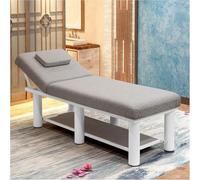 DRFGHK Lit de massage portable avec cadre en métal - Large table stationnaire avec mousse à mémoire de forme - Lit de massage pour spa et thérapie physique, salon de tatouage (taille : 180 x 60 cm