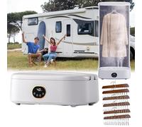 DRFGHK Machine à Repasser et sécher Le Linge Automatique | Fer à Vapeur Vertical | Circulation d'air Chaud à 360° | Sèche-Linge Pliable pour la Maison
