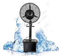 DRFGHK Portable Mist Fan, 3-Speed Outdoor Stand Cooling 90° Oscillation, 42L Water Tank, Automatic Addition (Colour: A 110V, Size: 61cm/24in)