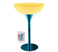 DRFGHK Table de cocktail LED avec télécommande, meubles lumineux pour bar, fête, maison, boîte de nuit, 4 tailles (80 x 80 x 110 cm)