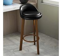 DRFGHK Tabouret de comptoir haut en bois, 68,6 cm, antidérapant, tabouret rond moderne pour cuisine ou bar, siège confortable