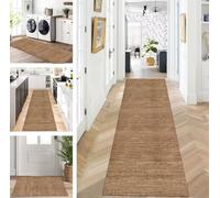DRFGHK Tapis de couloir lavable vintage marron - 100 x 160 cm - Antidérapant - Pour couloir, cuisine, couloir - Pour salon et chambre à coucher - Personnalisable au mètre