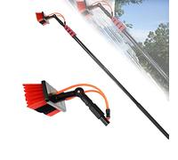 DRFGNF Kit de Perche à Eau, Brosse de Nettoyage de vitres télescopique de 3,6 m à 10,8 m avec système de Nettoyage de fenêtres et de Panneaux solaires, Outil de Nettoyage et de