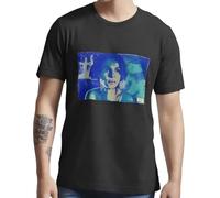 DRFuhb323 Juliette Binoche in Three Black T Shirt