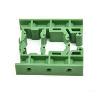 DRG-01 Lot de 5 supports de montage PCB pour rail DIN 35 - Lot de 5 supports de carte de circuit imprimé en plastique avec 20 vis, 4,2 x 1 x 1,8 cm, vert (compatible avec Stan