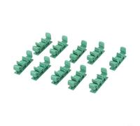 DRG-01 PCB DIN 35 Support de montage pour carte de circuit imprimé - 5 jeux avec vis, support de bornier en plastique vert compatible avec rail DIN