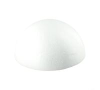 Drhomeam Boules vierges semi-rondes en mousse de polystyrène pour art, artisanat, maison, décoration de fête de mariage, boules de polystyrène blanches de Noël (25 cm)