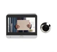 Drhomeam Caméra Numérique de Judas de Porte, Écran LCD de 10,9 cm 1080P, Caméra de Judas de Porte Sans Fil, Vision Nocturne, Capteur de Mouvement, Sonnette de Porte Vidéo HD pour la Sécurité de la