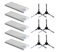 Drhomeam Lot de 5 filtres d'aspirateur et 6 brosses latérales de rechange pour aspirateur Eziclean Power Animal Robot