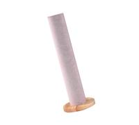 DRHTDXEJ Présentoir à cheveux polyvalent avec base ronde en bois - Élégant support cylindrique pour accessoires de cheveux