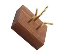 DRHTDXEJ Présentoir en bois pour spécimens minéraux, fossiles et pierres précieuses, support décoratif en forme de roche