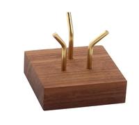 DRHTDXEJ Présentoir en bois pour spécimens minéraux, fossiles et pierres précieuses, support décoratif en forme de roche