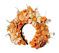 DRHTDXEJ Serre-tête à fleurs délicates pour mariage, festival, guirlande de cheveux traditionnelle chinoise pour toutes les occasions