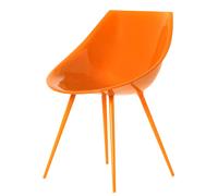 DRIADE fauteuil LAGÒ (Orange - Polyuréthane et aluminium)