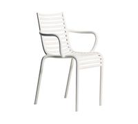 DRIADE set de 4 chaises avec accoudoirs PIP-E (Blanc - Polypropylène)
