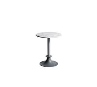 Driade Table bistro d'extérieur ronde Lord Yi - marbre blanc